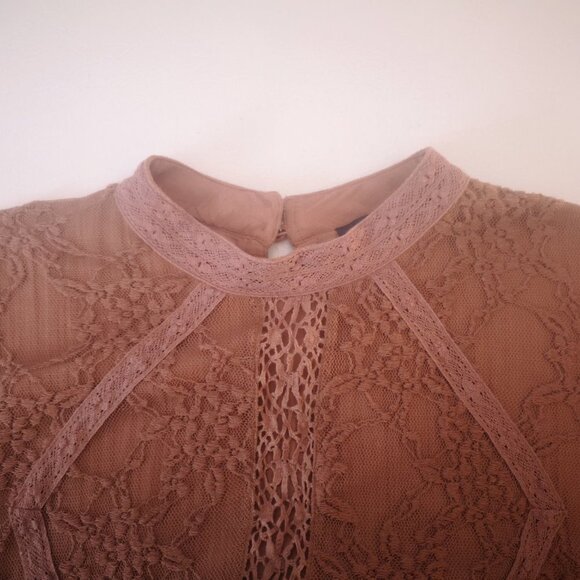 2 / $30.00 - American Eagle Outfitters Ladies Rust Size Medium Boho Blouse - Picture 6 of 10